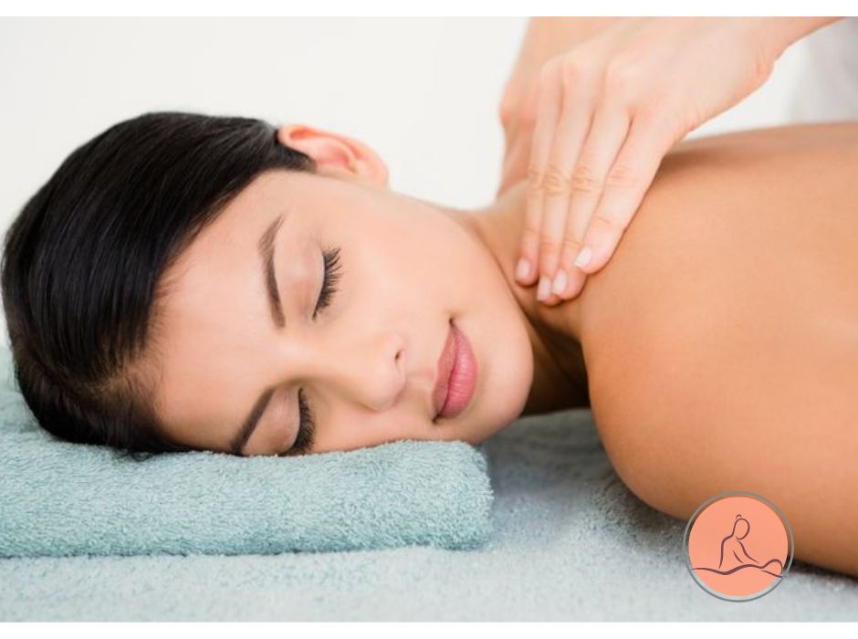 Massage homepage met stijl element